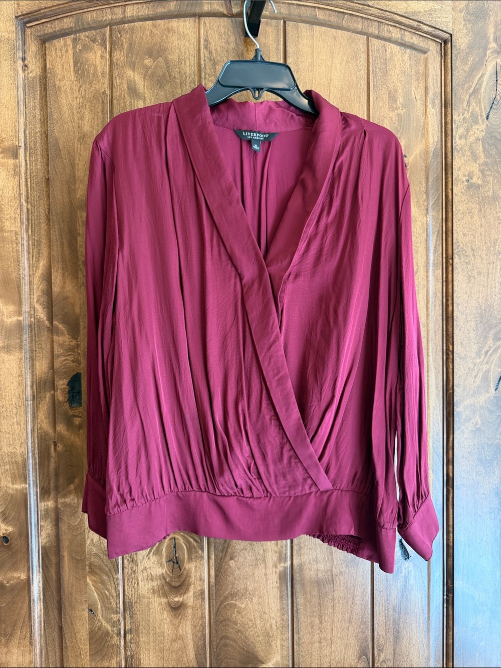 Liverpool Burgundy Long-Sleeve Top
